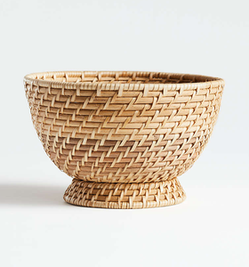 Vente en gros meilleure vente ODM personnalisé étiquette naturelle écologique tissé à la main petit bol rond en rotin pour cuisine pain fruits - Product Image 3