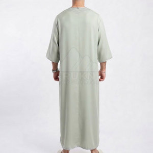 Premium <b>Moroccan</b> Jubba for Men Casual Elegant Traditional Muslim Clothing Cotton Lightweight Breathable Spring Comfortable Fit - Product Image 2