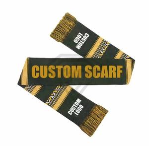 2025 Offres Spéciales Double Face Logo Personnalisé Football Football Match Équipe Nationale Polyester Acrylique Sport Mot Coupe Fans Écharpe - Product Image 5