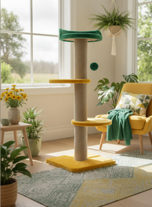 Griffoir pour chat Amistar Sunny Forest de haute qualité, adapté à toutes les races et tailles de chats. - Product Image 4
