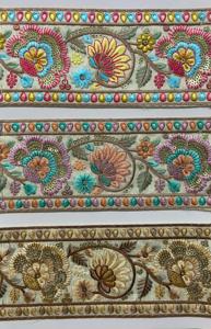 High Quality Custom Floral Embroidered Lace Fabric for Wedding/Evening Dresses for Shoes Bags High-End <b>Embroidery</b> Lace <b>Material</b> - Product Image 4