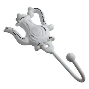 Leaf Design with Antique White Color Stylish <b>Wall</b> Hooks and Hanger Decorative for <b>Hanging</b> <b>Clothes</b> Coat Hat and Key Design Hook - Product Image 2