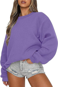 Sudadera Extra Grande Ultra Acogedora para Mujer, Tejido de Algodón Transpirable, Interior Afelpado, Ajuste Holgado y Suave, Ecológica - Product Image 2