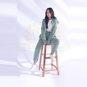 Ensemble de jogging 2 pièces unisexe décontracté Haut à fermeture éclair avec cordon de serrage à la taille Pantalon de survêtement en coton Sweat à capuche solide Street Wear Hiver - Product Image 3