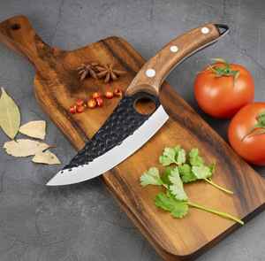 Premium Chef Knife <b>Razor</b> Sharp High Quality Custom Made Size Full Tang Straight Edge Handmade Carbon Steel Four-piece <b>Set</b> - Product Image 5