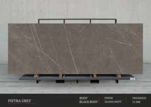 Concepts muraux contemporains de luxe sombre conçus à l'aide de dalles en porcelaine noire à haute brillance de 1200x2800 mm - Product Image 4