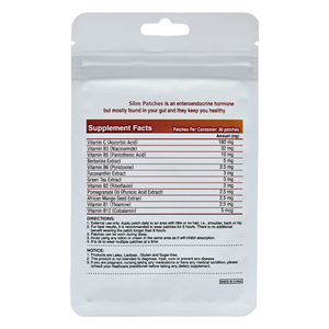 Patchs minceur pour adultes certifiés HACCP, NSF, ISO, GMP, végétaliens, halal, multivitamines, extrait de berbérine, étiquette privée, marque personnalisée - Product Image 2