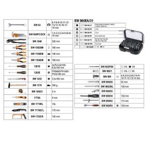 Caja de juego de herramientas BETA de 100 piezas con herramientas de mantenimiento variadas y bandejas de EVA blandas - Product Image 3