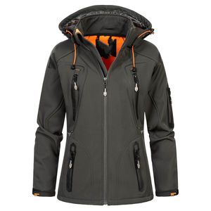 Veste Softshell en Toile pour Femme - Respirante, Écologique, Imperméable, Coupe-Vent, Séchage Rapide, Doublure Chaude pour le Sport - Product Image 5