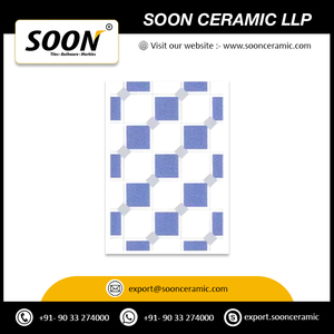 Azulejos de Pared de Cerámica Brillante Antideslizantes de Último Diseño, 20x30cm, para Uso Exterior en Villas, Diseño Moderno a Bajo Precio - Product Image 6