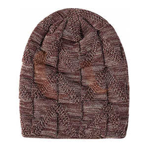 Gorro de Punto Unisex de Moda, Estilo Urbano, Mezcla de Lana, Ecológico, Transpirable, con Vuelta, Cálido para Clima Frío - Product Image 1
