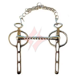 Broca de conducción Lorina Liverpool de alta calidad, broca de mordaza holgada con relleno suave, anillo suelto de acero inoxidable, Plata alemana - Product Image 1