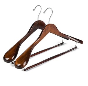 Elegant Premium White Cane Wooden Hanger Heavy Timeless Style for Sustainable Clothing Store & Wardrobe <b>Closets</b> - Product Image 2