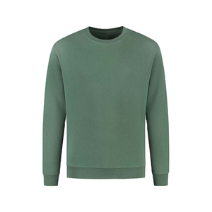 เสื้อสเวตเตอร์คอลูกเรือแขนยาวแบบสวมหัวสำหรับผู้ชาย, เสื้อสเวตเตอร์คอตตอน100% สำหรับฤดูหนาวพิมพ์ลายปักกันหด - Product Image 4