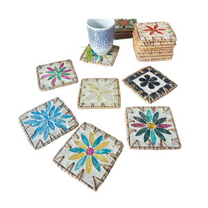 WOVEN RATTAN <b>PLACEMATS</b> <b>SEAGRASS</b> PLATE CHARGERS ROUND WICKER DINING MATS HANDMADE NATURAL TABLE ACCESSORIES - Product Image 2