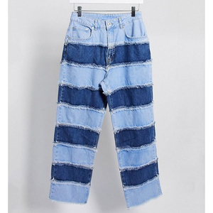 2025กางเกงยีนส์สุดหรูของผู้ชาย, กางเกงยีนส์ยาวถึงข้อเท้าเนื้อผ้าระบายอากาศได้ดี3D กลางเสื้อผ้าสตรีทสีเข้มฟอกสีฟ้าสีฟ้าตรงสีฟ้าฤดูร้อน - Product Image 1