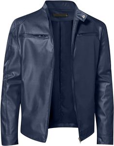 Wholesale Stylish Custom Logo Leather <b>Jacket</b> for Men High Quality <b>Light</b> and Breathable for Winter Street Wear <b>jacket</b> for men - Product Image 1