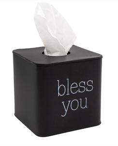 Porte-serviette noir de mariage, accessoire de salle de bain de meilleure qualité, boîte à mouchoirs au Design moderne - Product Image 1