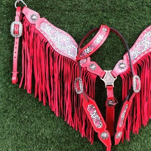 Talla con cocodrilo marrón claro Argentina cuero de vaca caballo occidental Headstall Smart diseño personalizado cuero Horse Headstall - Product Image 3