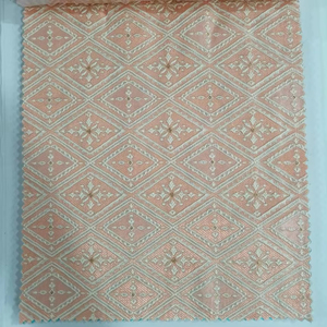 Rollo de tela de poliéster 100% al por mayor para la fabricación de cortinas resistente a las arrugas duradero teñido bordado para accesorios - Product Image 1