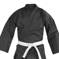 Uniforme de Taekwondo de couleur noire pour les arts martiaux, uniforme de Taekwondo de taille normale bon marché, uniforme de Taekwondo de haute qualité