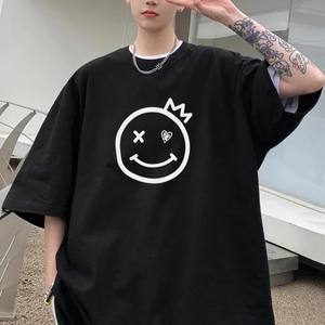 Sarkar exporta alta calidad 100% algodón camiseta de peso pesado streetwear pantalla Impresión digital impresión camiseta de gran tamaño logotipo personalizado - Product Image 1