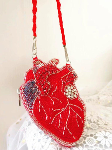 Monedero pequeño colorido para mujeres y niñas, monedero con cuentas de semillas bordadas con diseño de ojos de la India hecho de algodón - Product Image 4