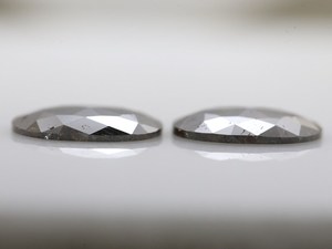 Paire de diamants naturels de taille rose ovale rougeâtre rustique de 7.90 carats, diamants en vrac uniques pour boucles d'oreilles uniques - Product Image 4