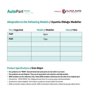 Carcasa de espejo para Fiat Egea, Tipo (envío desde el fabricante de Turquía) Código de producto: FD113348 - Product Image 2