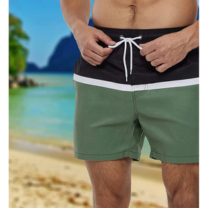 Casual Shorts Men Polyester Running Sport Baseball Shorts Male Summer <b>Elastic</b> Waist Loose Solid Knee Length Pant Shorts For Men - Product Image 4