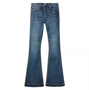 Pantalones vaqueros de punto reforzado para hombre, ropa de trabajo de mezclilla duradera, suministro de fábrica OEM - Product Image 1