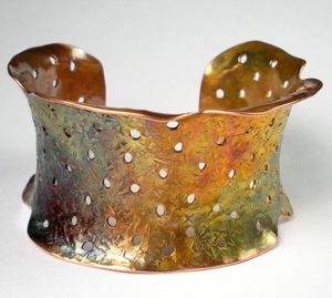 Copper Alloy <b>Magnetic</b> Therapy <b>Bracelet</b> for <b>Women</b> & Men Vintage Star Pattern Fashionable Arthritis Pain Relief Cuff Bangles - Product Image 2