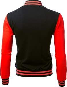 Veste universitaire de baseball personnalisée de haute qualité pour hommes, manches longues élégantes, col montant, contraste de couleur, manteau universitaire élégant pour hommes - Product Image 2