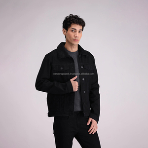 Nardon Apparel Chaqueta de mezclilla de invierno clásica personalizada para hombres-100% algodón prendas de vestir transpirables - Product Image 3