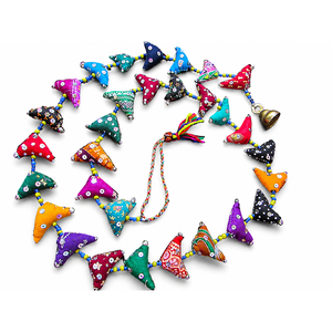 Traditional Indian 30 Tola Birds Bells Chickens Chicks Garden Christmas <b>Wall</b> Hanging Decoration - Product Image 1