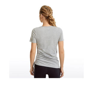 Service OEM T-shirt unisexe à épaules tombantes en coton de haute qualité pour femmes, décontracté, surdimensionné et écologique, Offre Spéciale - Product Image 1