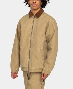 Chaqueta de Trabajo Personalizada de Lona Cortada con Cremallera, Talla Grande, Estilo Vintage, Forrada, Chaquetas de Trabajo de Carpintero - Product Image 2