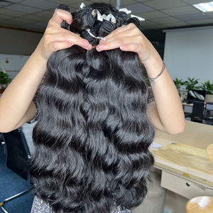 Extensiones de Cabello Humano Virgen Super Double Drawn, Ondulado Natural, Calidad Remy 10A, Tipo de Cabello Vietnamita - Product Image 1