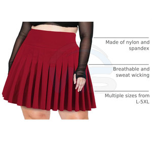 Jupes de tennis de haute qualité pour femmes, tissu respirant, taille élastique, coupe confortable et design favorisant la liberté de mouvement - Product Image 4