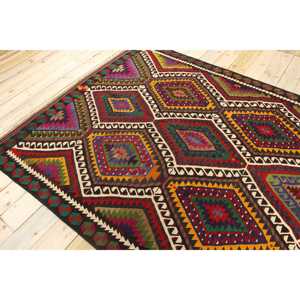 Tapis turc vintage, tapis de 5,8 x 9,2 pieds, tapis en laine persane rouge - Product Image 4