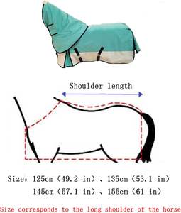 Mantas para Caballos de Alta Calidad, Transpirables, con Diseño Personalizado, a Bajo Precio, Mantas Impermeables para Invierno, 100% Poliéster - Product Image 5