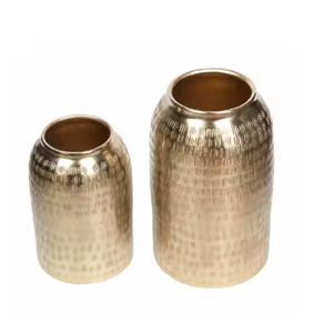 Jardinière en métal de style unique attrayant Design moderne de luxe attrayant s'adapte à tout décor à la maison décoration de bureau de salle à manger - Product Image 1