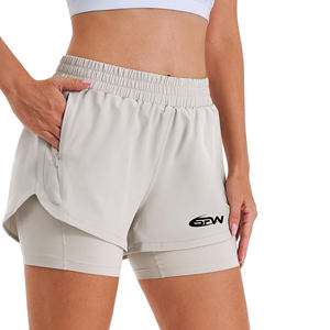 Shorts mini pour femmes en gros – Nouveauté été, coupe ample, taille élastique, style Y2K, maille respirante, séchage rapide, pour le sport et la gym - Product Image 1