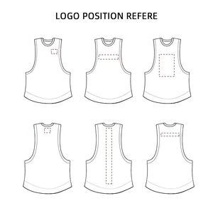 Camisetas sin mangas con tirantes de algodón para hombre de talla grande personalizadas Y espalda gimnasio correr deportes Top transpirable tejido al por mayor - Product Image 6