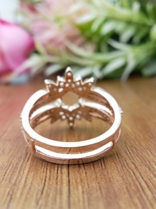 Luxurious Customized 925 Sterling Silver GIA Certified Trendy Wedding Band Pave Setting 10K 14K 18K White Gold Party Gift - Product Image 4