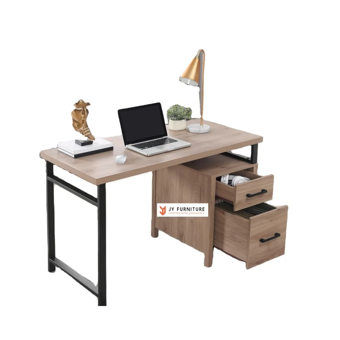 Hot Sale Modern Executive Office Desk Furniture MDF Wood Study Writing Table Drawer Cabinet Computer Desk