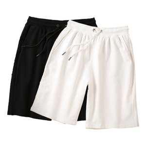 Shorts en toile délavée pour hommes, taille mi-élastique, style streetwear, shorts de jogging en coton pour l'été - Product Image 4