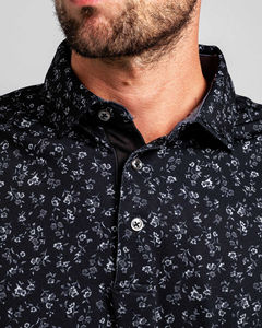 Polo de Golf Negro de Poliéster de Alto Rendimiento Personalizado de Lujo con Estampado de Amapolas para Hombre, Logotipo Personalizado con MOQ Bajo - Product Image 5