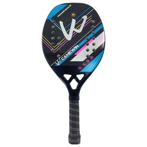 Raqueta de Tenis Playa de Fibra de Carbono de Alta Calidad, Forma de Diamante, Personalizada, Ligera, Duradera, Diseño Profesional, Funda para Raqueta, Jugadores - Product Image 4