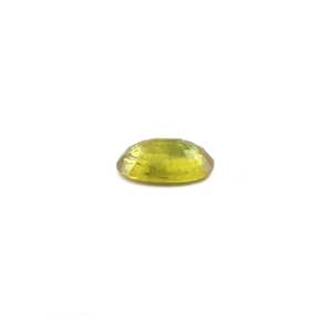 Saphir bicolore de 4,25 carats (Pitambari) naturel, pierre brute facettée, bleu royal Paraiba avec tourmaline rouge aigue-marine, taille ovale - Product Image 3